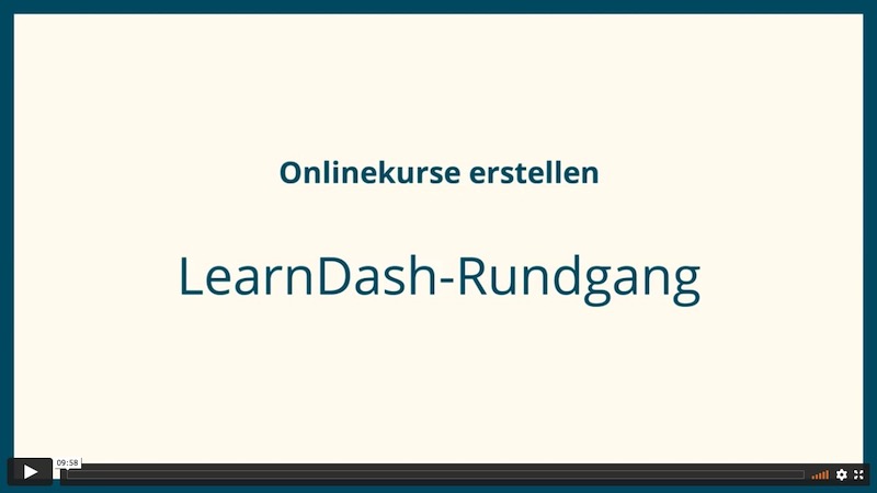 LearnDash-Rundgang